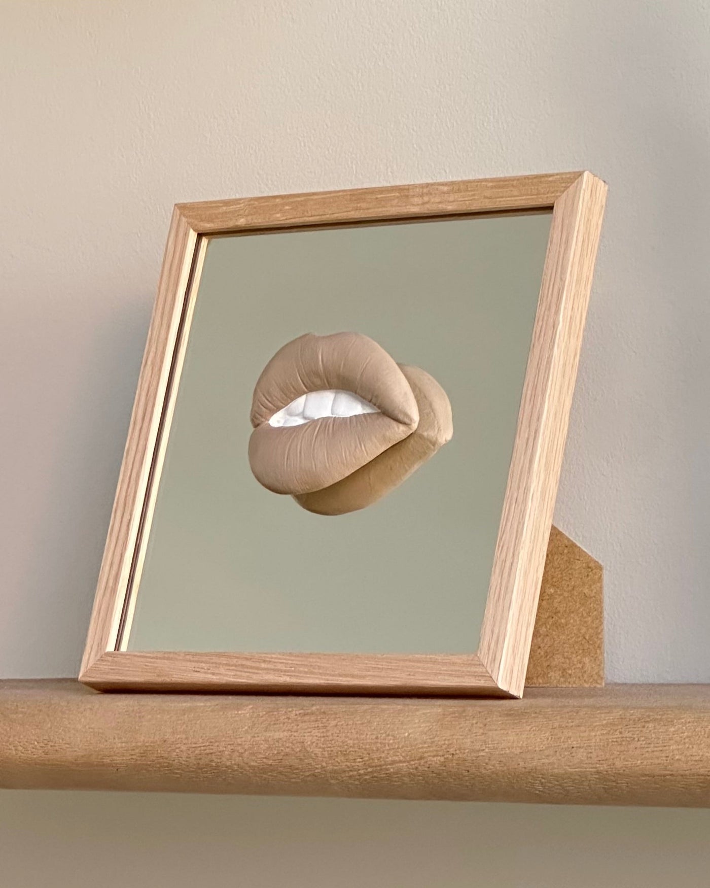 Eiken lijstje voor keramieken tegel en spiegeltegel - 15x15 cm