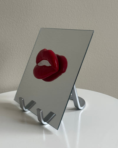 Standaard voor keramieken bordjes & tegels - goud, zwart & zilver